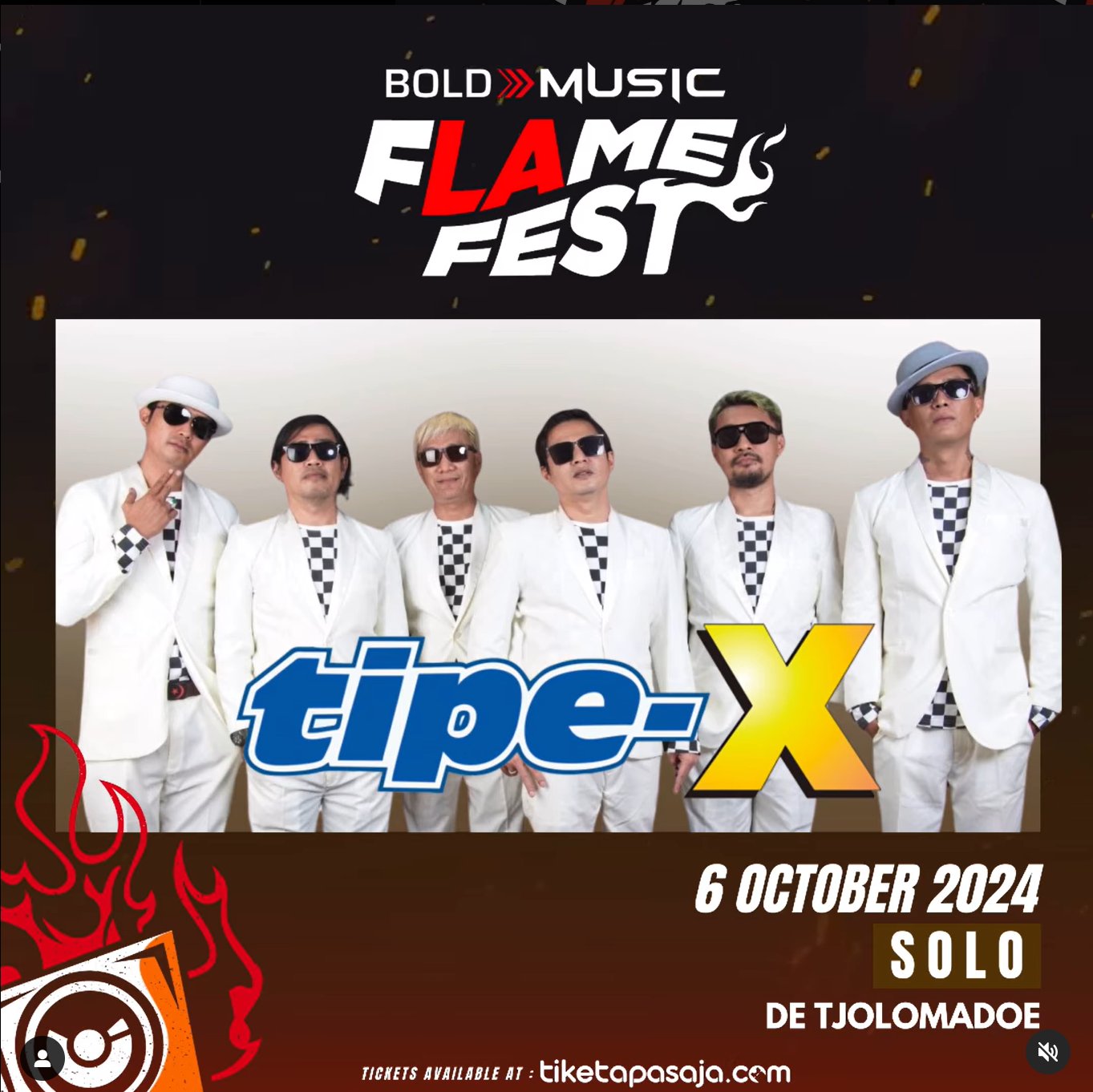 Tipe-X siap guncang Flamefest Solo